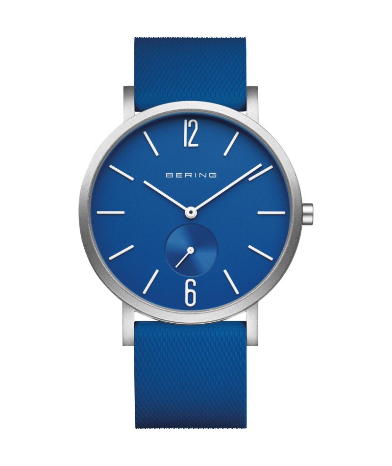 Bering True Aurora Aluminium Watch In Silver/BlueStainless Steel Watch | 16940-709