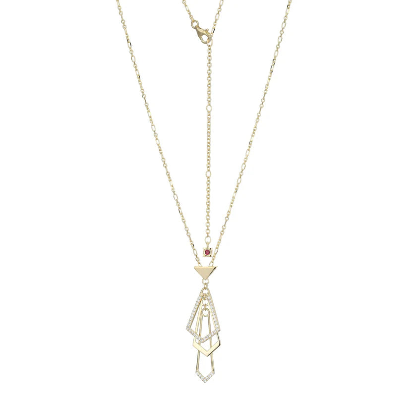 Elle Sterling Silver stunning Art Deco Necklace