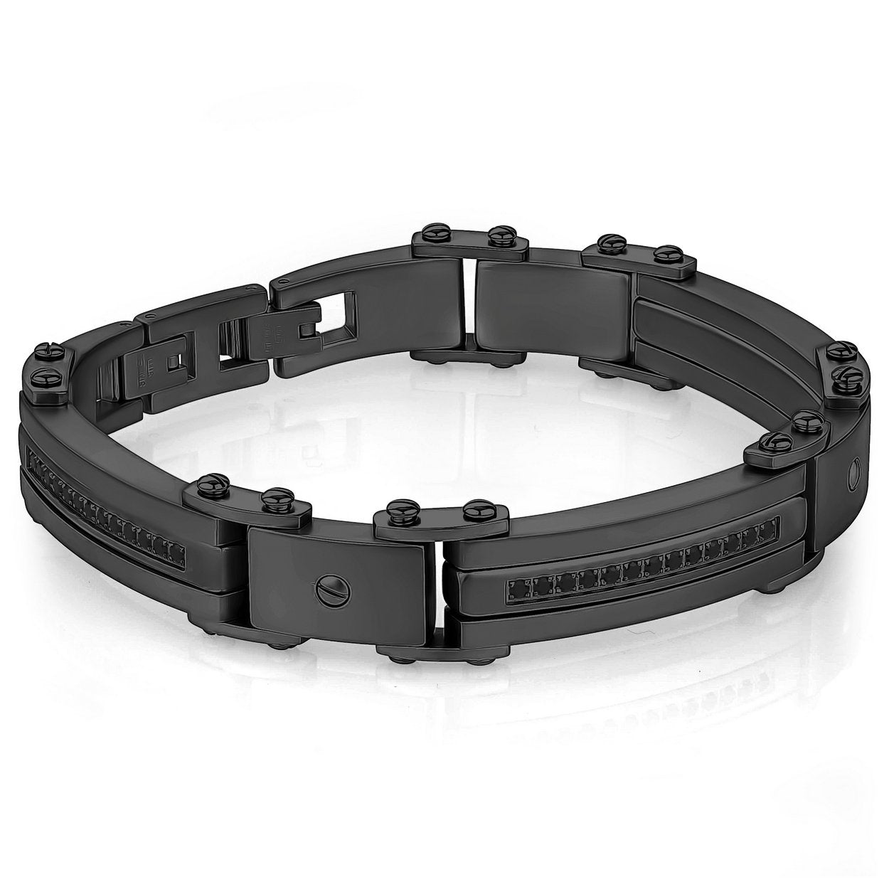 Stainless Steel Black Matte Braclate