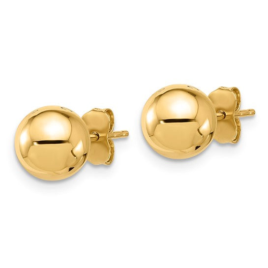(7mm)YellowGold Ball Studs