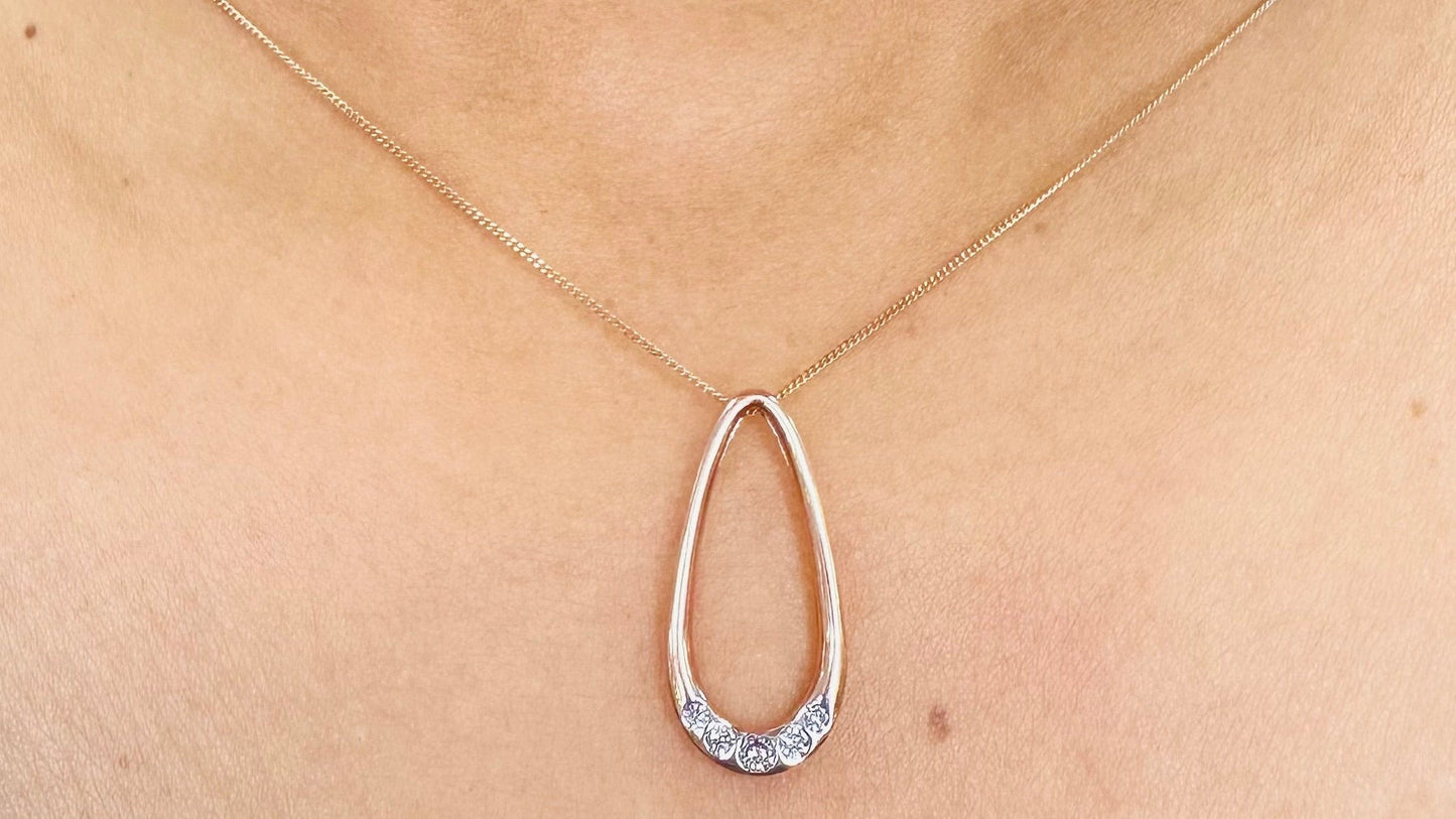 Rosegold and Diamond Necklace