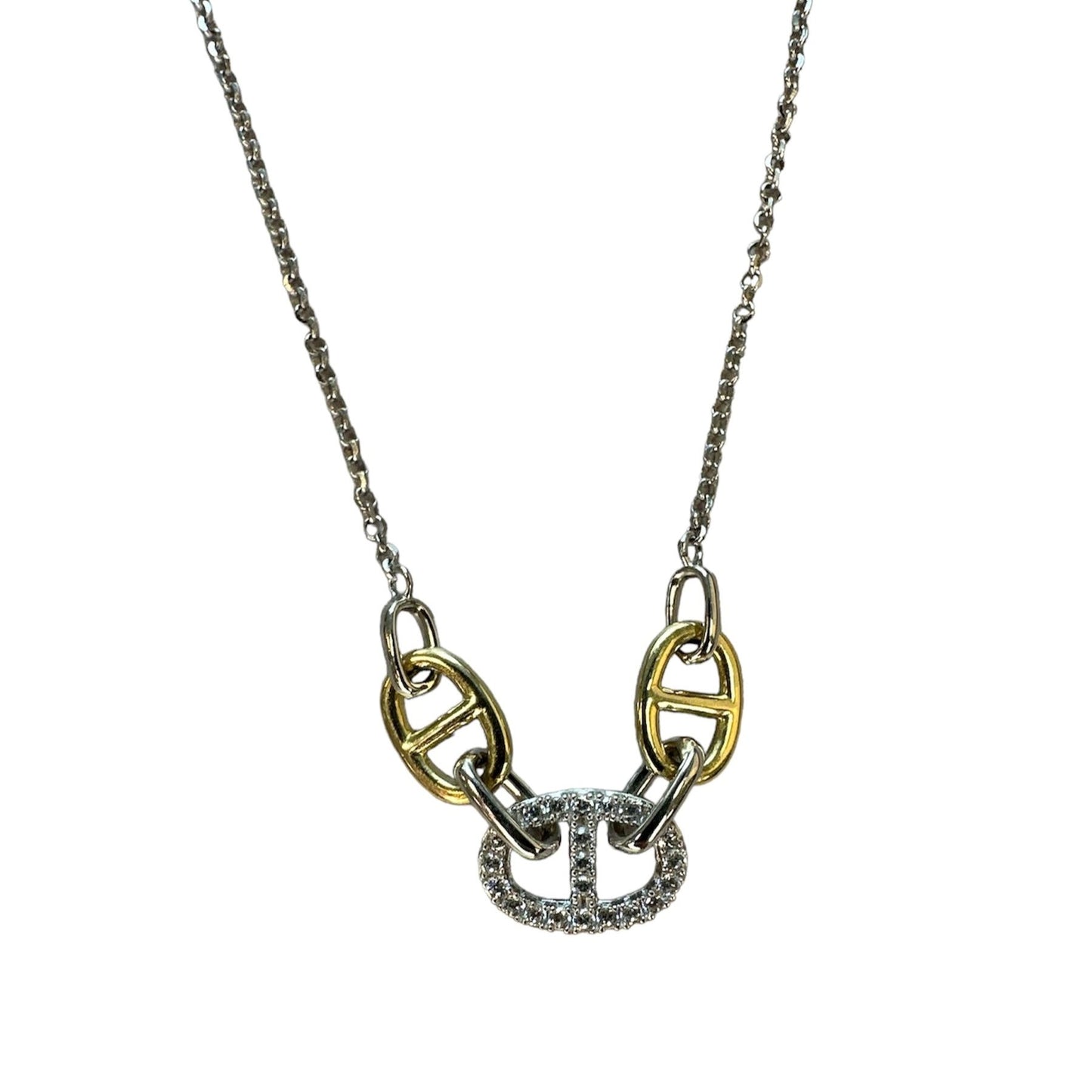Elle Sterling Silver Necklace with Cubic Zirconia