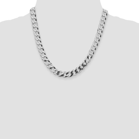(9.5mm) Sterling Silver Curb Chain 20-30 inches