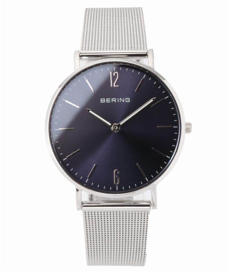 Bering Classic Blue dial Ultra Slim Stainless Steel | 14236-007
