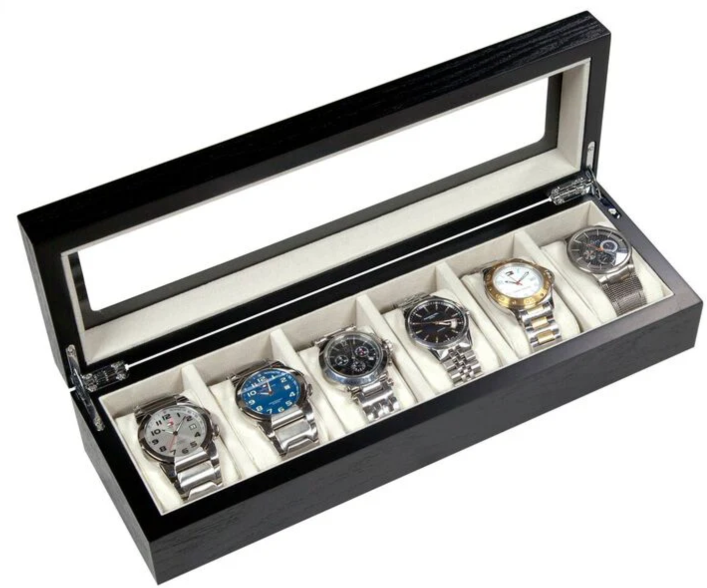 Black Wooden Watch Box