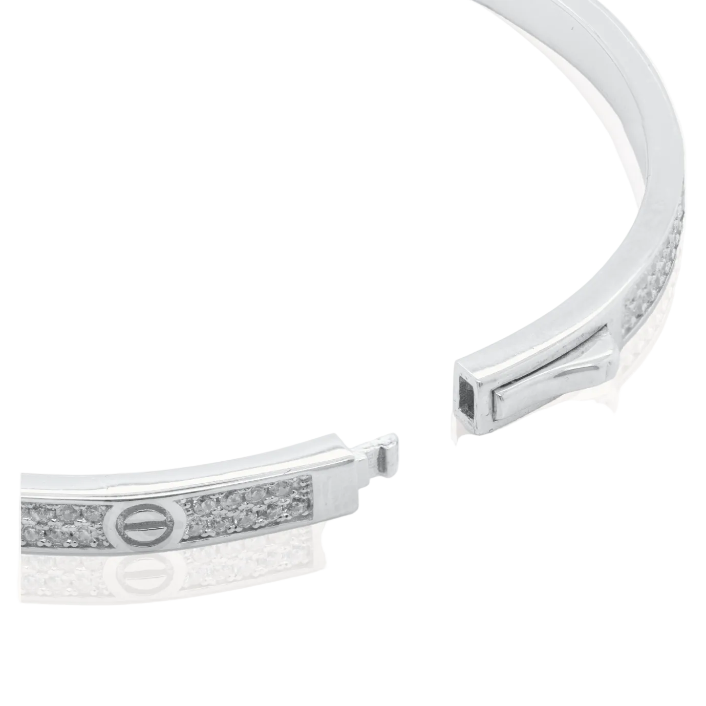 Sterling Silver Cz Bangle