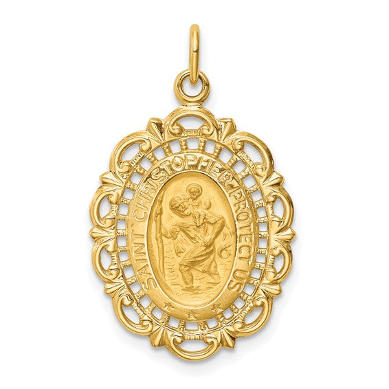 14k Oval St. Christopher