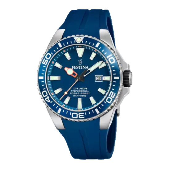 FESTINA MEN'S BLUE SILICON WATCH BRACELET F20664/1