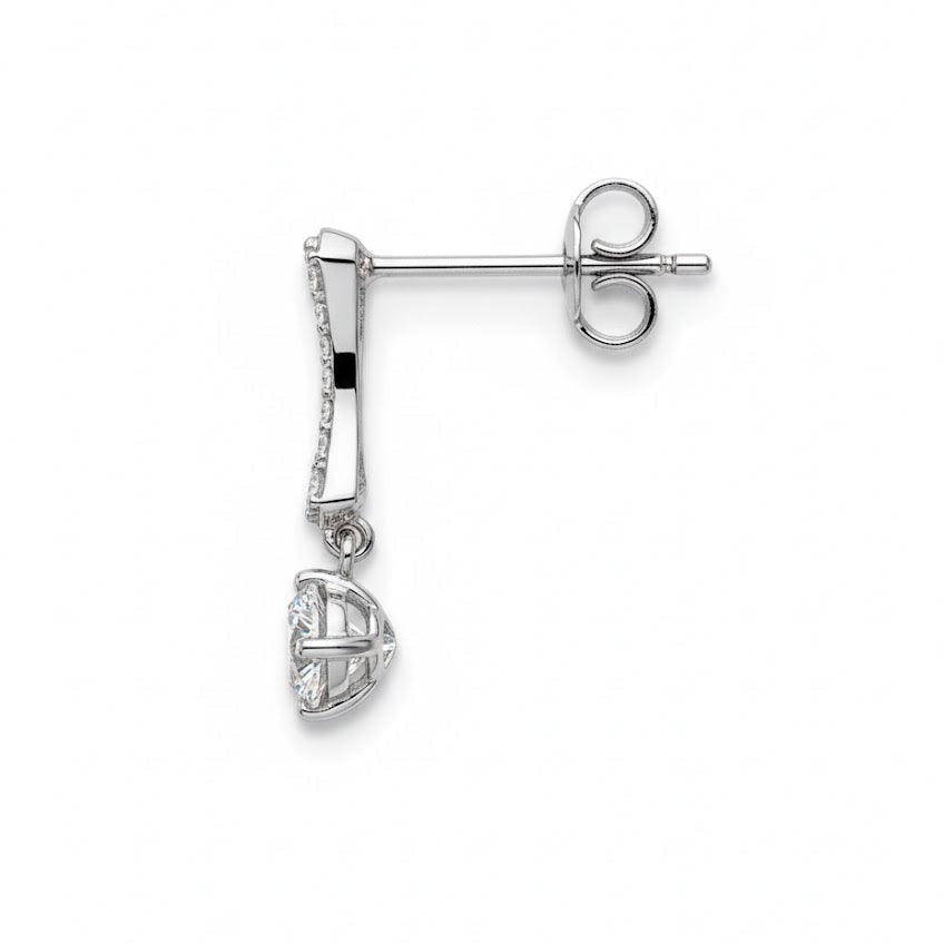 Sterling Silver CZ Earrings