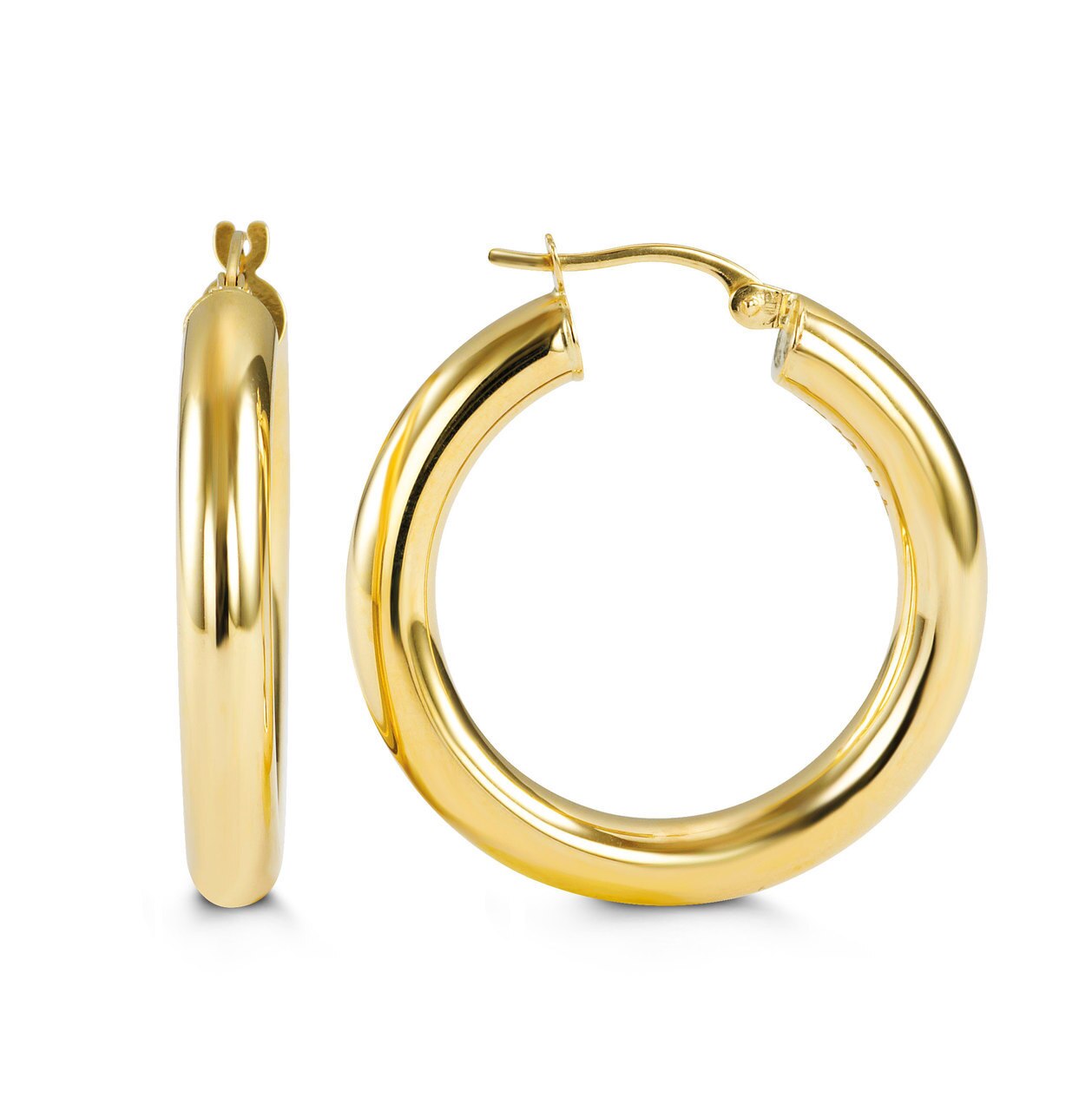 (24MM) 10K YellowgoldHoops