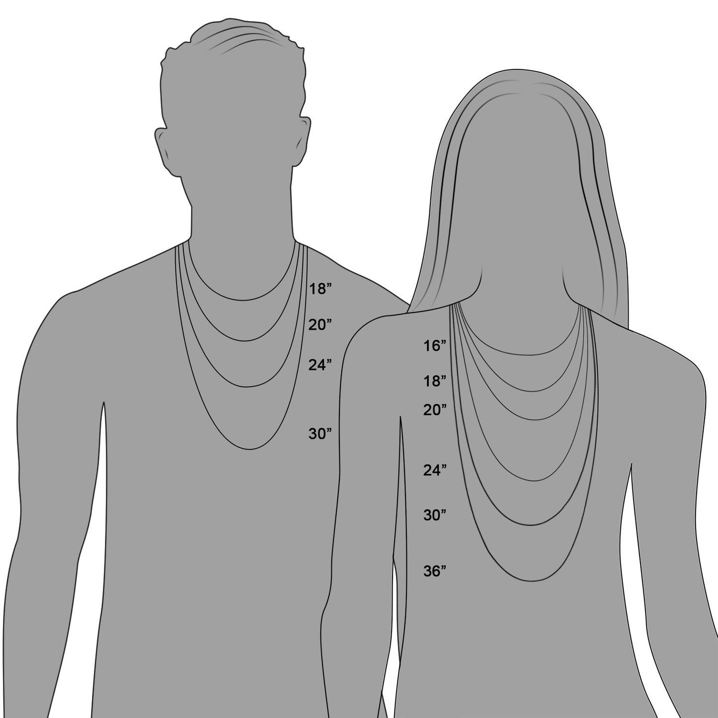 (1.4mm)10K and 14K Whitegold Singapore Chain 18-24 inches