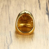 Stainless Steel Egyptian Pharaoh Ring