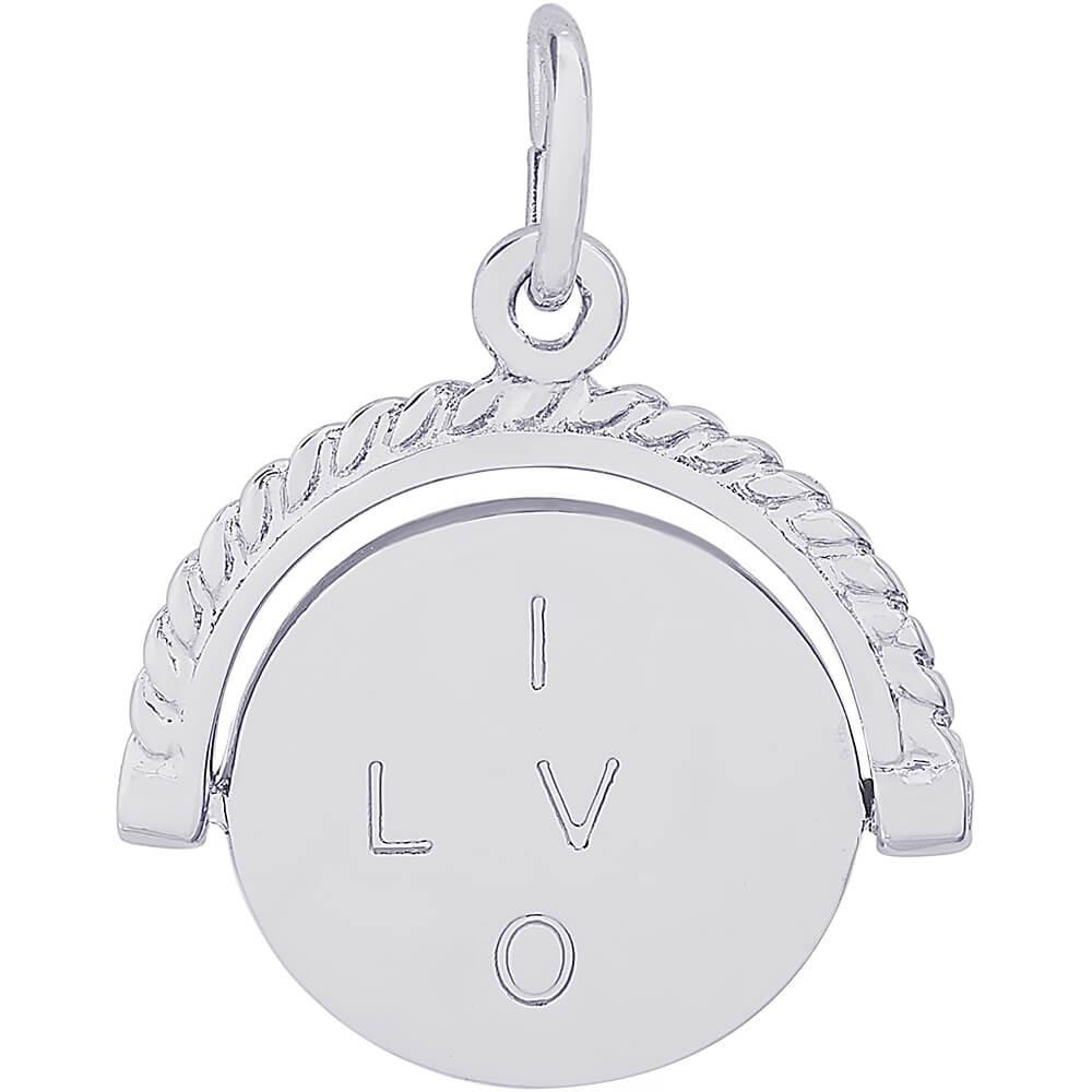 Rembrandt Charms I Love You Spinning Charm