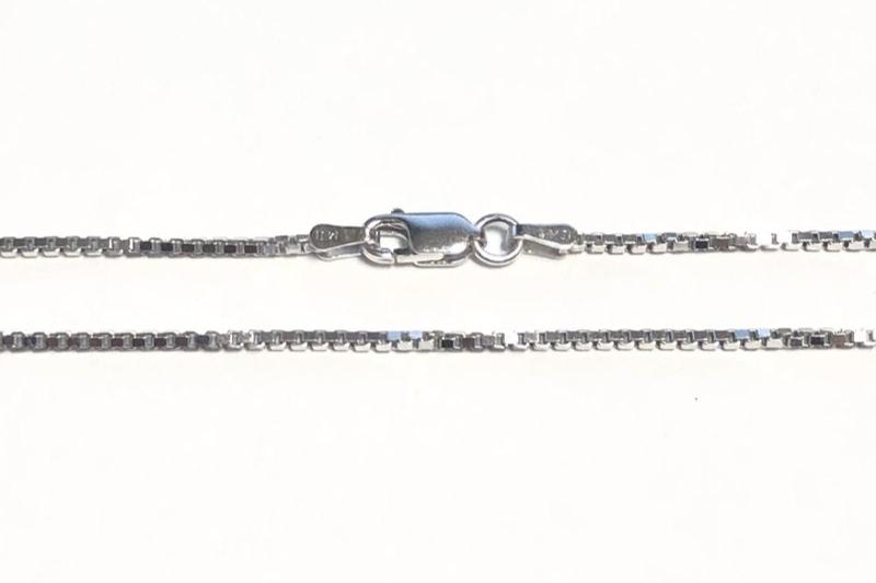 ( 1mm) Sterling Silver Box Chain 16 -30 inches