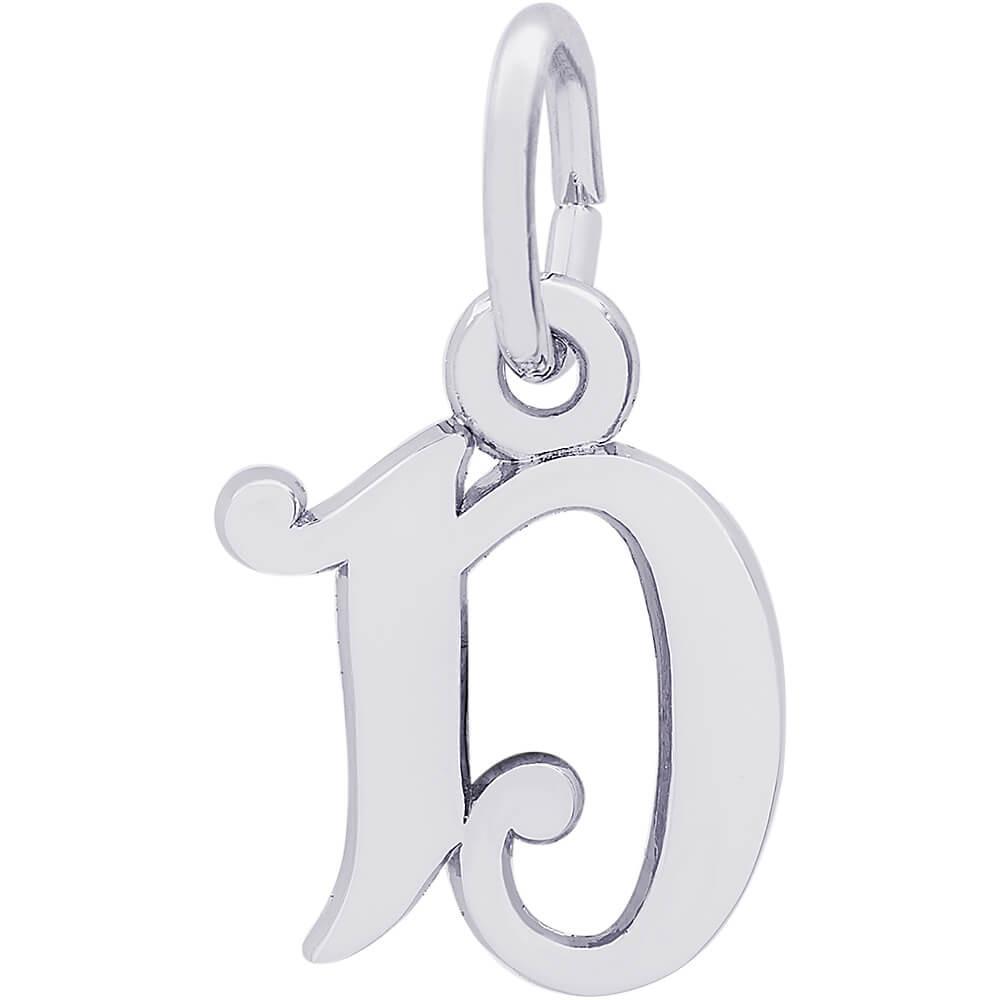 Rembrandt Charms Sterling Silver Initial D Charm