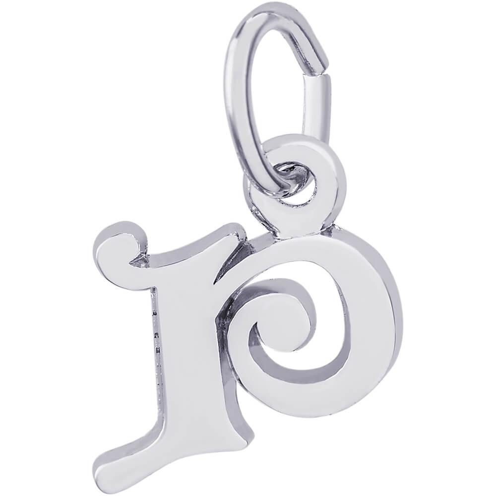 Rembrandt Charms Sterling Silver Initial P Charm