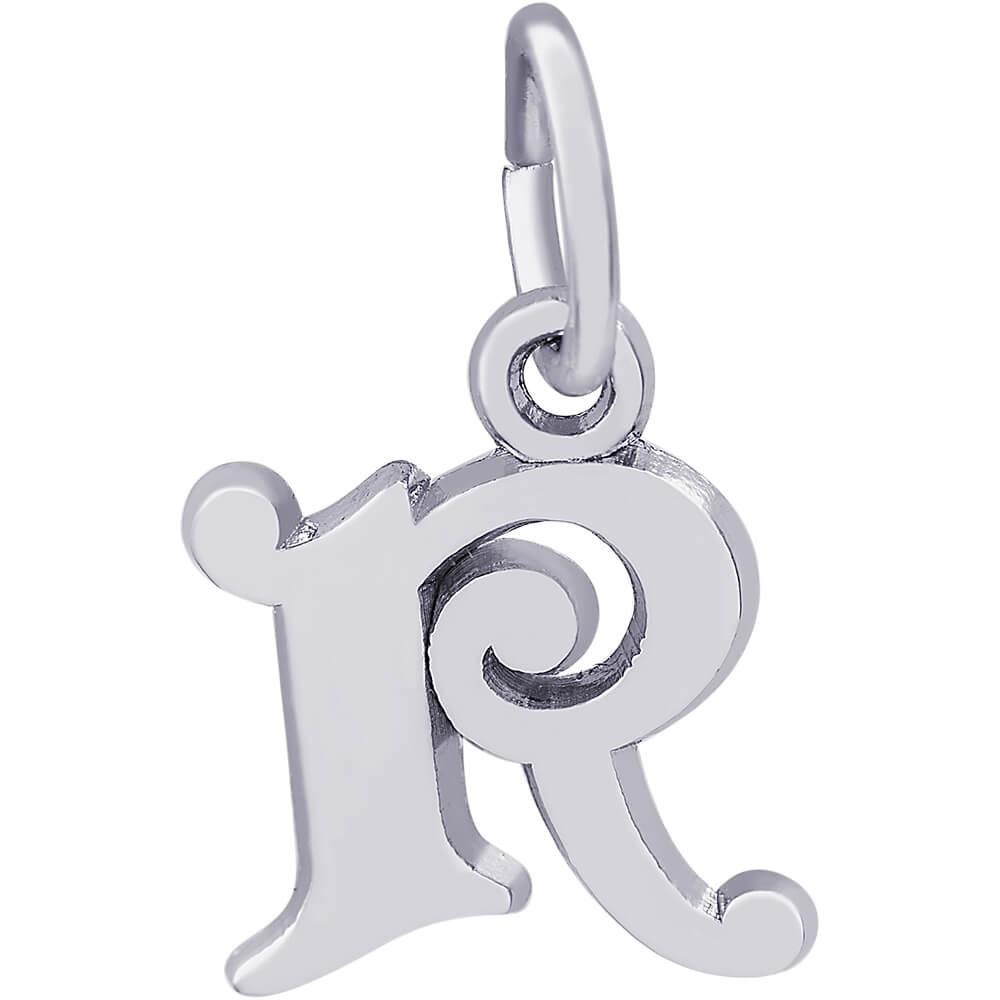 Rembrandt Charms Sterling Silver Initial R Charm