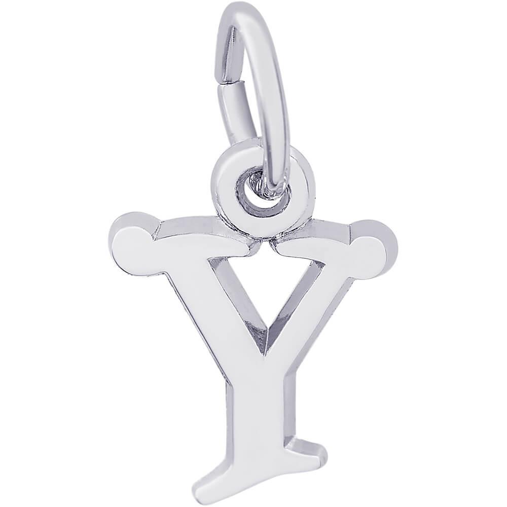 Rembrandt Charms Sterling Silver Inital Y Charm