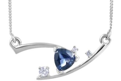 Elegant Twilight Sapphire Necklace