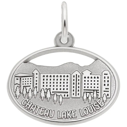 Chateau Lake Louise Oval Disc Charm