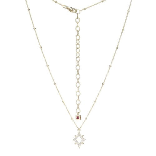 Elle Sterling Silver Stellar Necklace with Cubic Zirconia