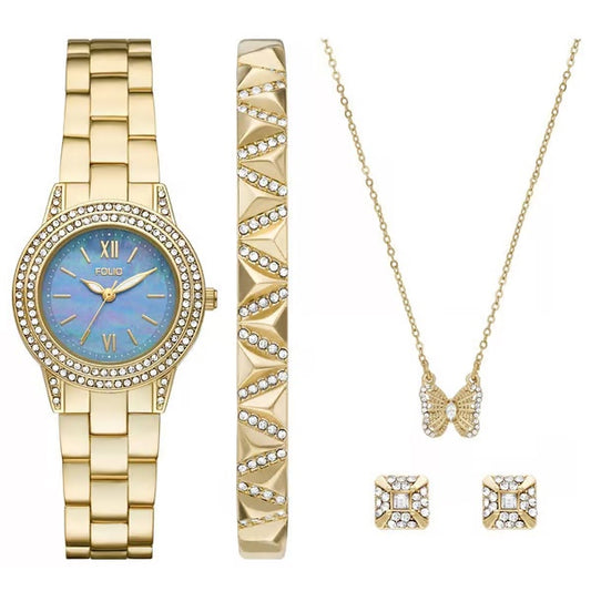 Radiant Elegance 4-Piece Folio Watch Set I FMDFL0466