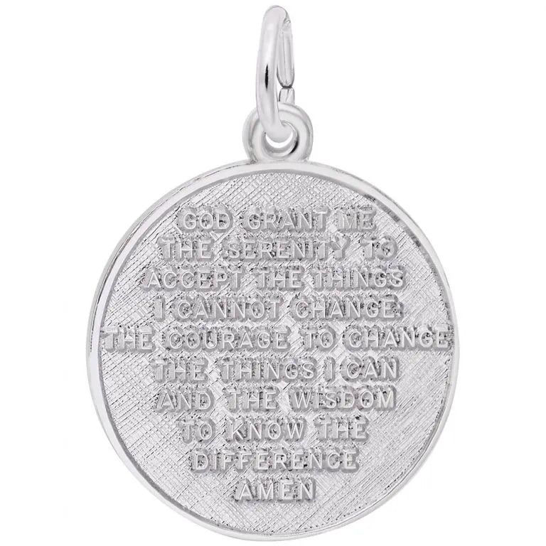 Rembrandt Charms Sterling Silver Serenity Prayer Charm