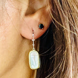 Elle Sterling Silver Allure Mother of Pearl Earring