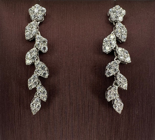 Sterling Silver Leaf Earring