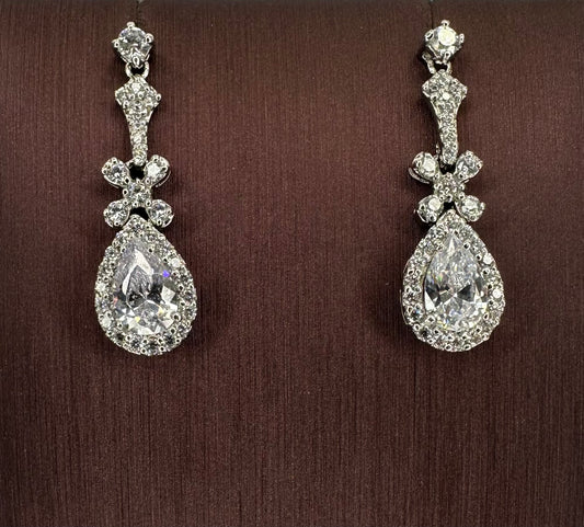 Sterling Silver Tear Drop Earring