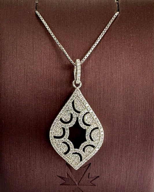 Sterling silver Necklace  CZ