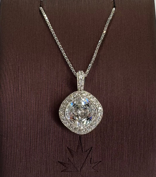 Sterling silver Necklace Cz