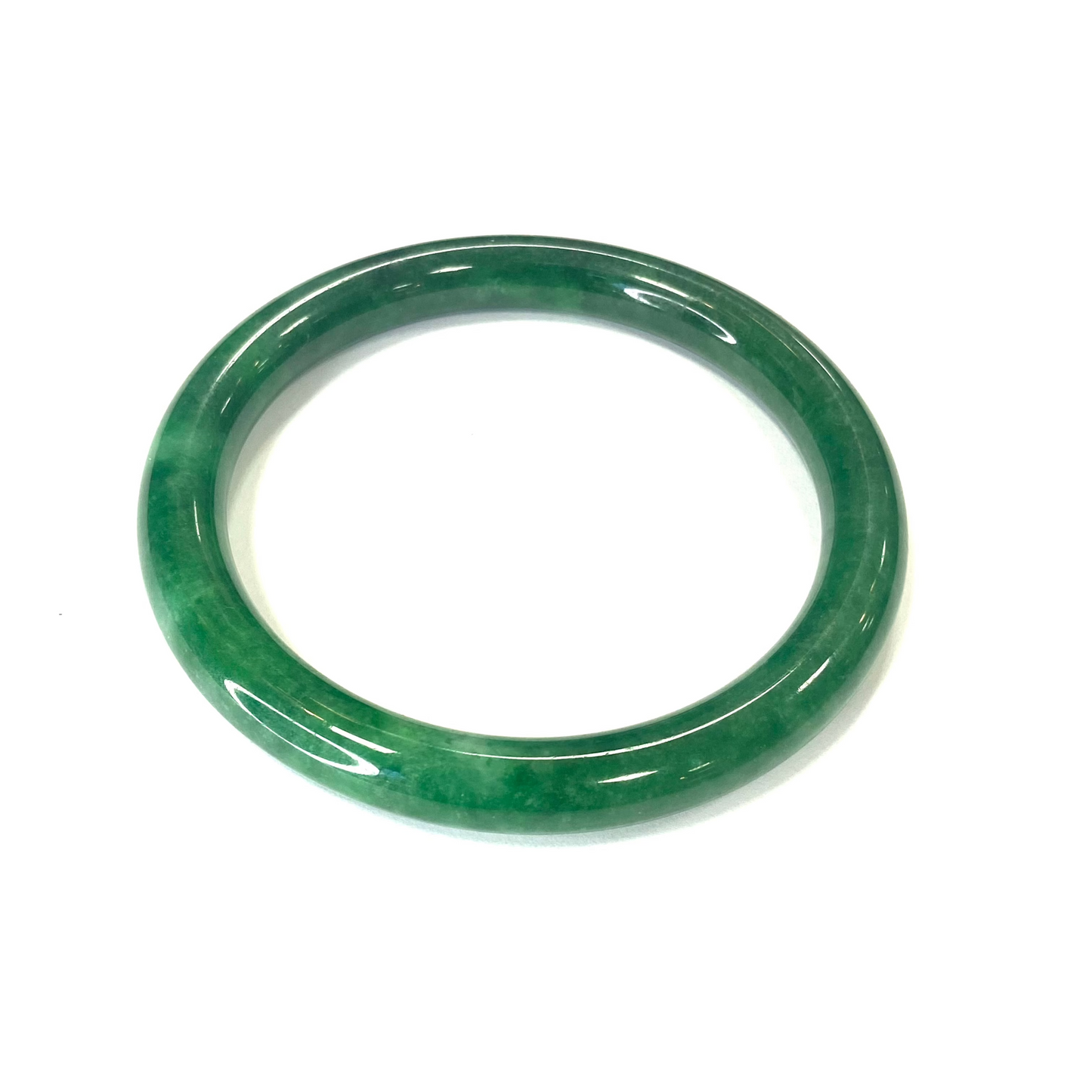 7mm Green Jade Bangle