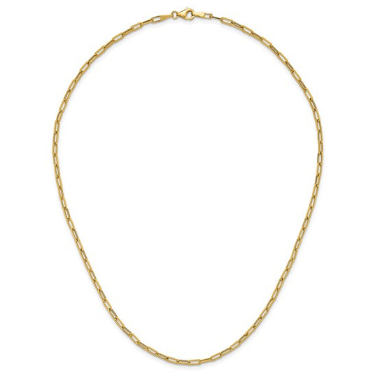 Yellowgold Paperclip Necklace