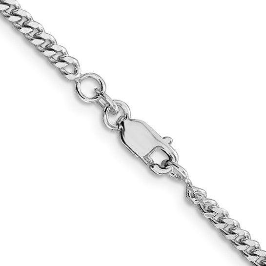 (2.8m) Sterling Silver Curb Chain 16-30 inches