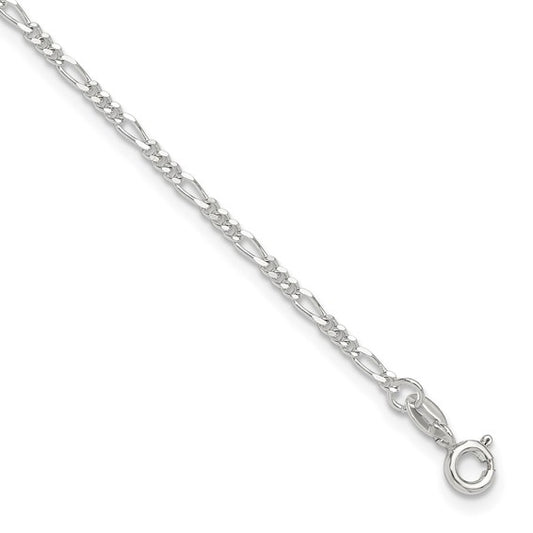 (1.8mm) Sterling Silver Figaro Chain 16-30 inches