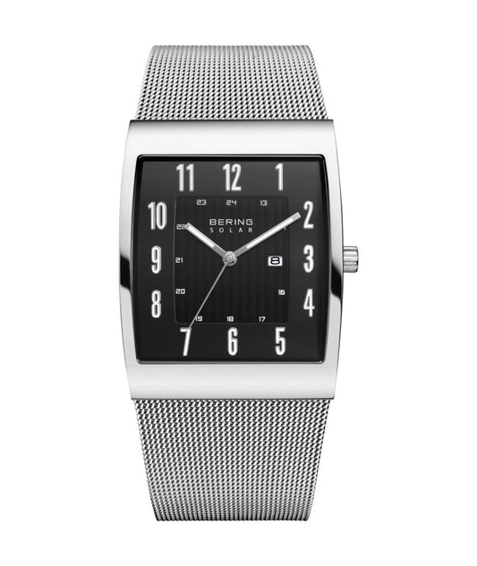 Bering Classic Men's Solar Stainless Steel Watch In Silver | 16433-002