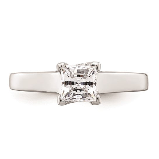 14K Whitegold Princess Cut Lab Grown Diamond Ring