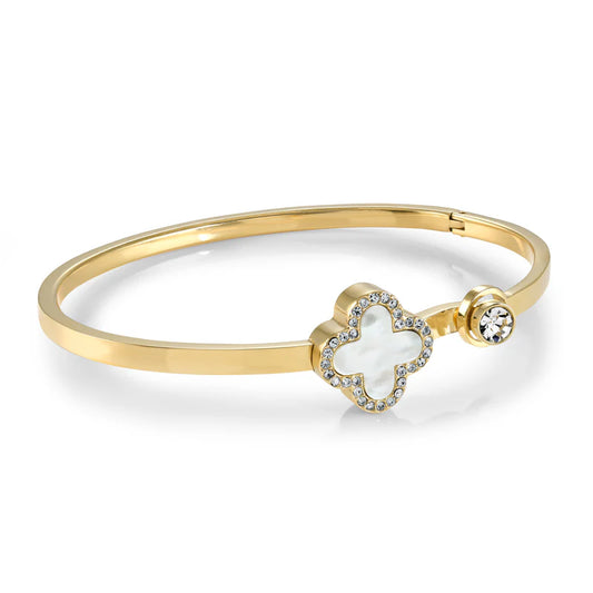 Italgem 3mm Lucky Clover Bangle