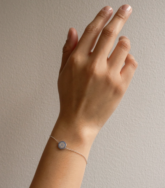 Sterling Silver Eye Bracelet