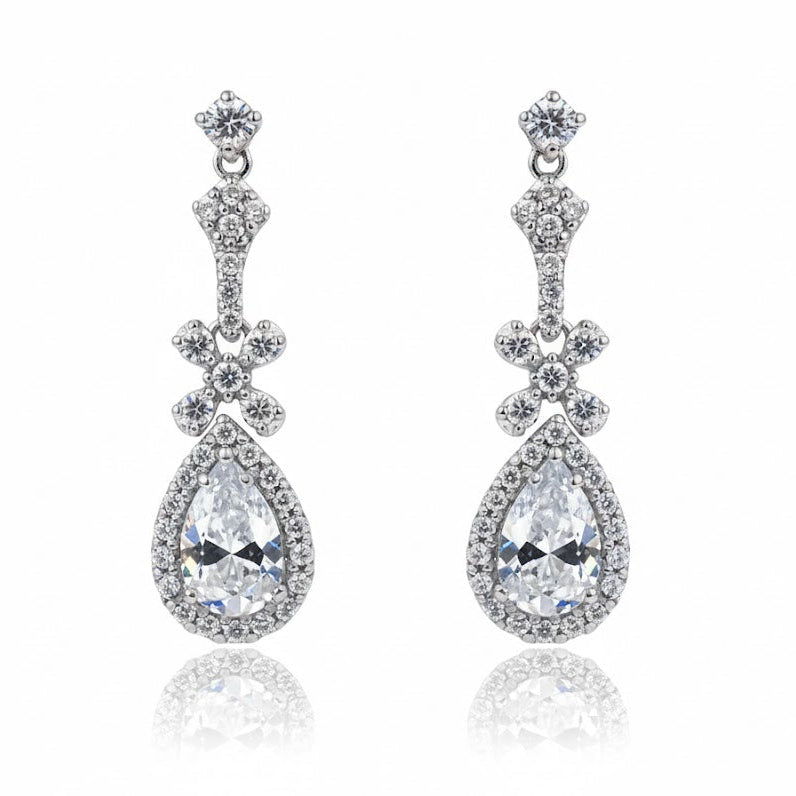 Sterling Silver Tear Drop Earring