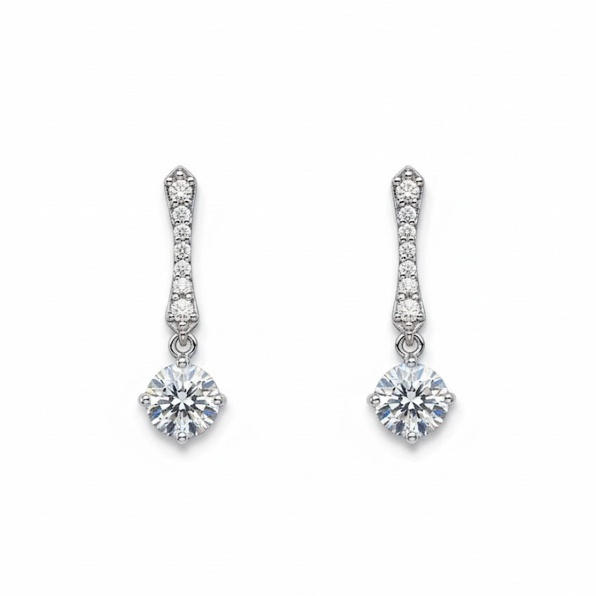 Sterling Silver CZ Earrings