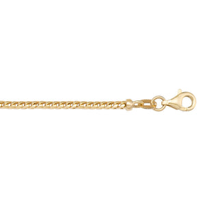 10K Yellowgold Franco Chain(2.5mm) 22" and 28"