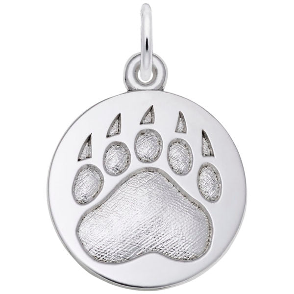 Rembrandt Charms Bear Paw Print Charm