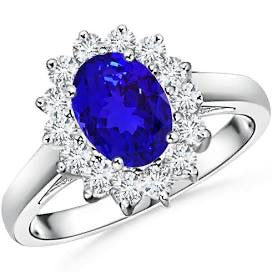 Synthetic Sapphire Ring