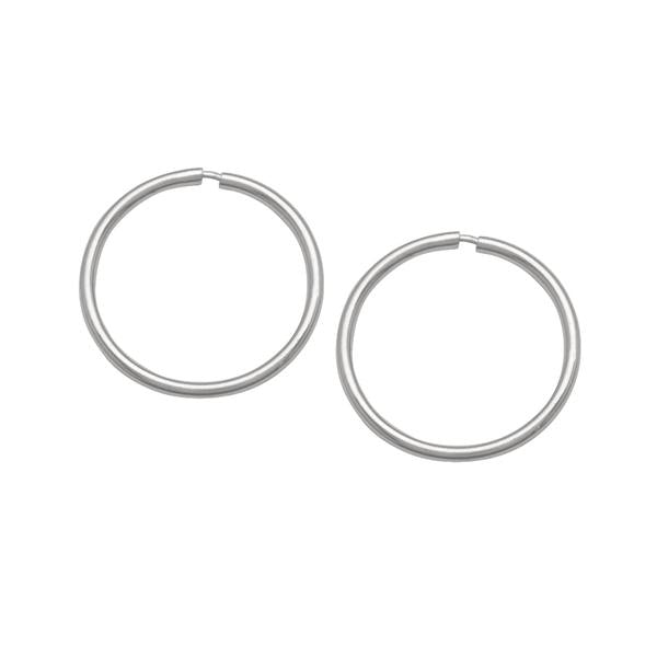 (18mm) 10K WhiteGold Sleepers