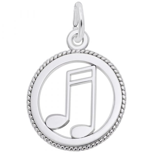 Rembrandt Charms Music Note Disc Charm