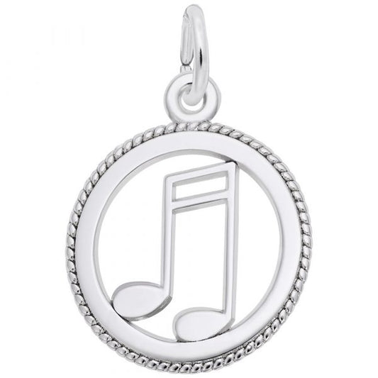 Rembrandt Charms Music Note Disc Charm