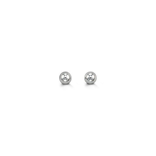 (3mm)WhiteGold Ball Studs