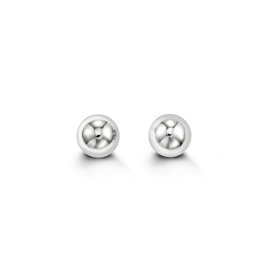 (6mm)WhiteGold Ball Studs